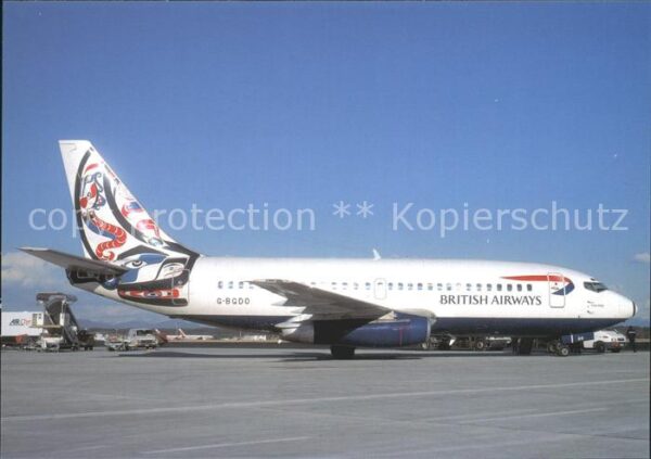 Flugzeuge Zivil British Airways Whale Rider Boeing 737-
