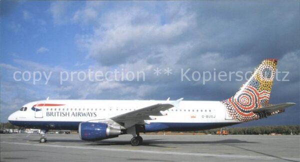 Flugzeuge Zivil British Airways Water Dreming Airbus A-