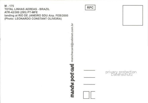 Flugzeuge Zivil Total Linhas Aereas ATR-42-300 295 PT-M – Bild 2