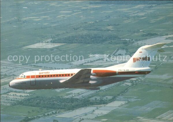 Flugzeuge Zivil Garuda Indonesian Airways Fokker F28 Mk