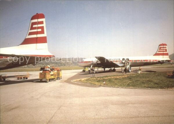Flugzeuge Zivil Sterling DC-6B Albenga Airport