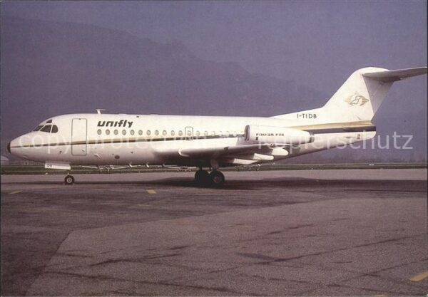 Flugzeuge Zivil Unifly Fokker F-28 Fellowship 1000 I-TI