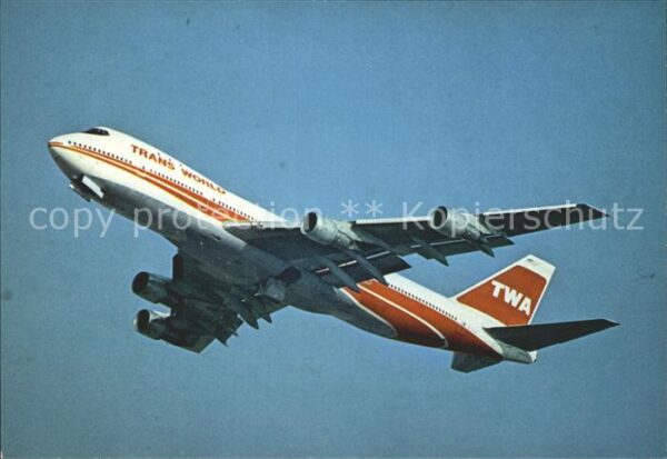 Flugzeuge Zivil TWA Boeing 747-100
