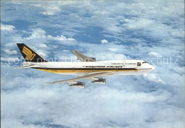 Flugzeuge Zivil Singapore Airlines Boeing 747-300 9V-SK