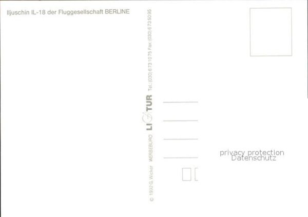 Flugzeuge Zivil Berline Iljuschin IL-18 – Bild 2