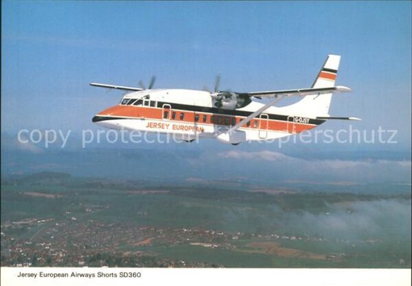 Flugzeuge Zivil Jersey European Airways Shorts SD360