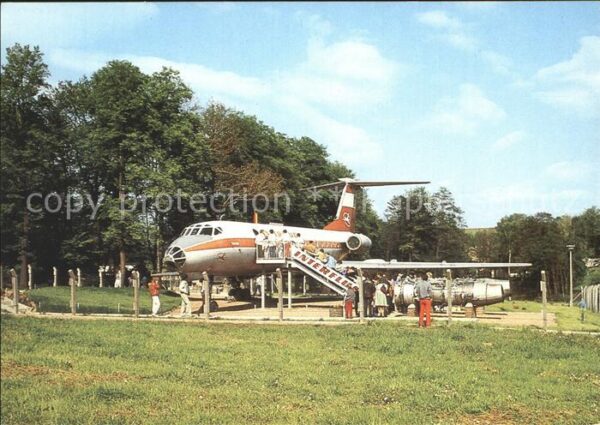 Flugzeuge Zivil Interflug TU-134 Bernsdorf