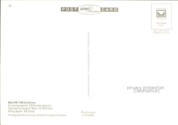 Flugzeuge Zivil Jersey European Airways BAe HS-748 2a S – Bild 2