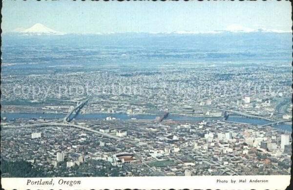Portland Oregon Fliegeraufnahme