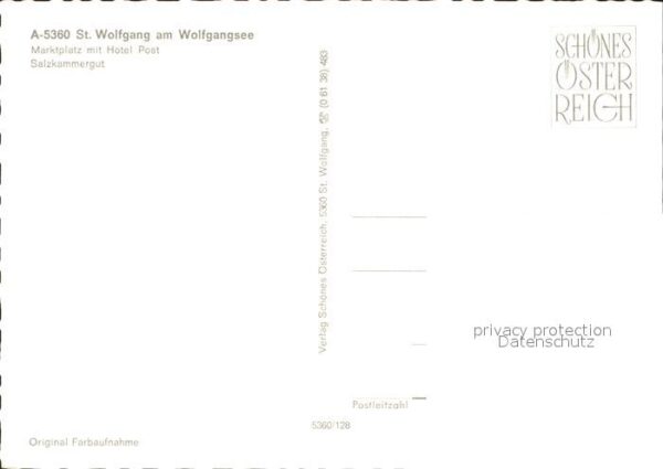 St Wolfgang Wolfgangsee Marktplatz mit Hotel Post und Pferdekut – Bild 2
