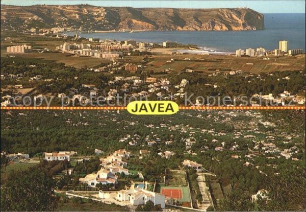 Javea Fliegeraufnahme mit Küstenpartie