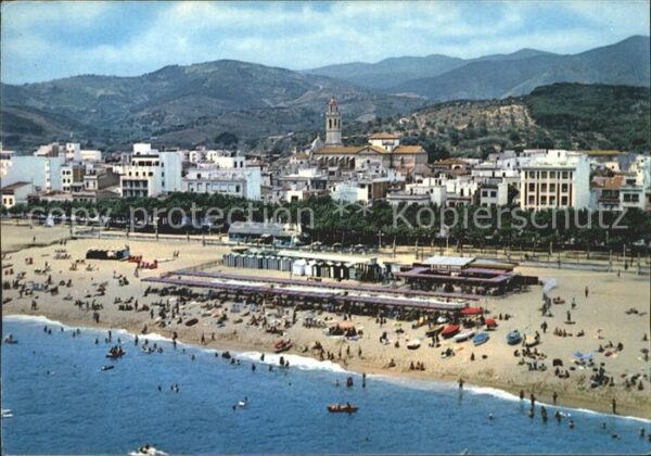 Calella Fliegeraufnahme Strand