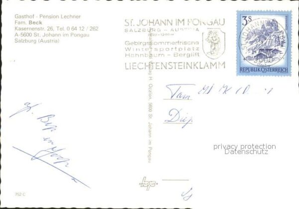 St Johann Pongau Gasthof Pension Lechner – Bild 2