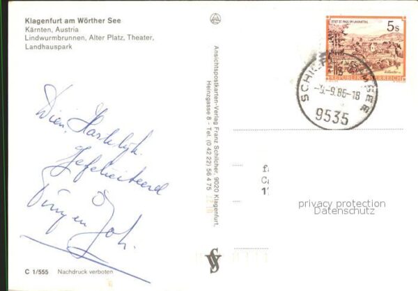 Klagenfurt Woerthersee Lindwurmstadt – Bild 2