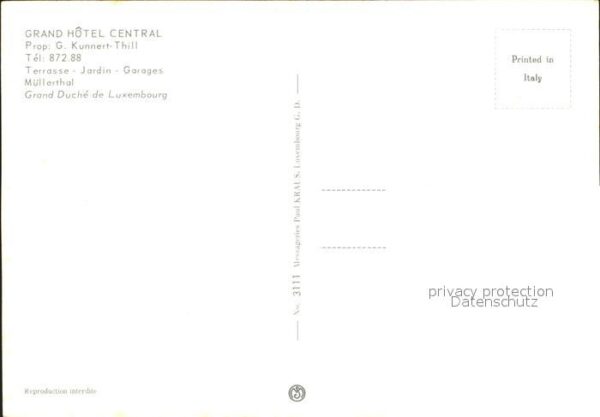 Luxemburg Luxembourg Grnad Hotel Central Speisesaal – Bild 2