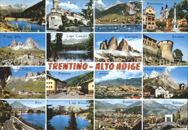 Trentino Dolomiten Riva Brunico Bolzano Rovereto Bressanon