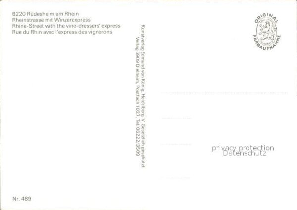 Ruedesheim Rhein Winzerexpress – Bild 2