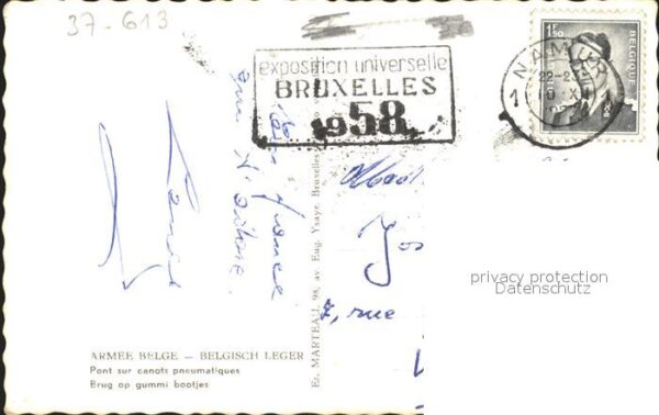 Militaria Belgien Armee Belge Pont sur canots pneumatique – Bild 2
