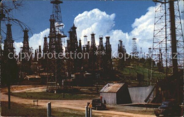 Oelfoerderung Oil Fields Signal Hill Long Beach California