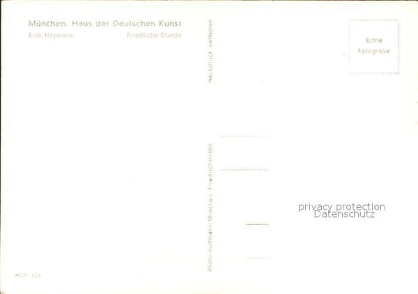 Verlag HDK Nr. 501 Rich. Heymann Friedliche Stunde – Bild 2