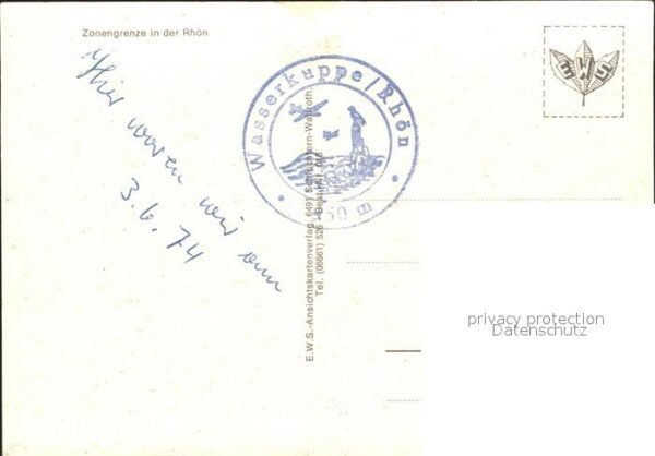 Grenze Douane Zoll Rhön Eussenhausen-Meiningen Theobaldsho – Bild 2