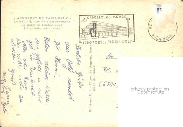 Flughafen Airport Aeroporto Paris-Orly Galerie Merchande Point de R – Bild 2