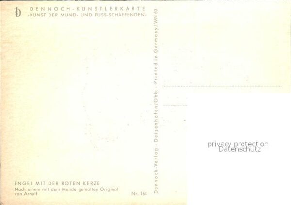 Arnulf Engel mit der roten Kerze Nr. 164 Weihn – Bild 2