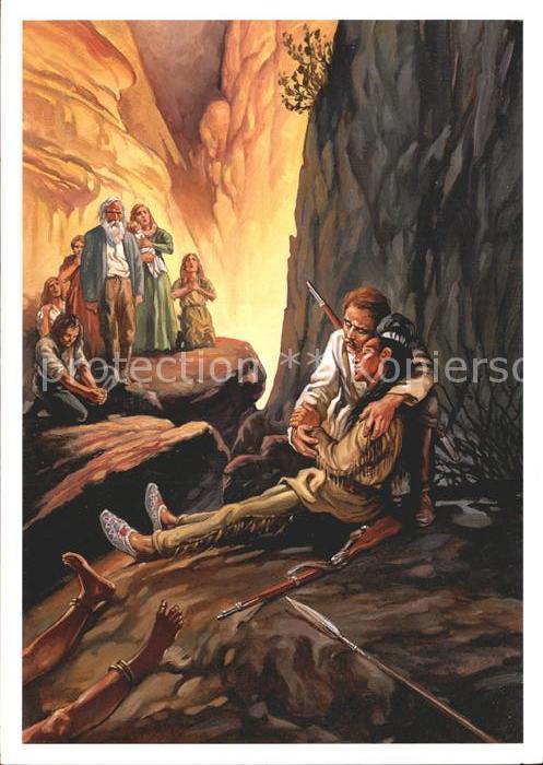 Kino Film Winnetou Tod Illustration Josef Ulrich