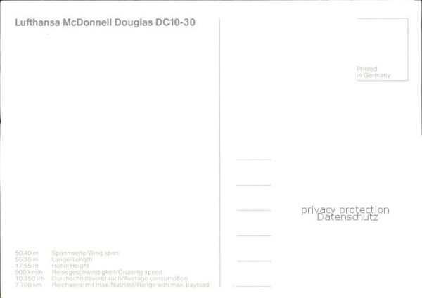 Lufthansa McDonnell Douglas DC10-30 – Bild 2