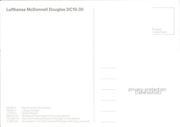 Lufthansa McDonnell Douglas DC10-30 – Bild 2