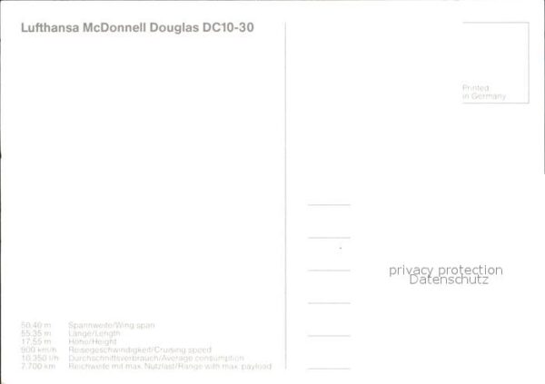 Lufthansa McDonnell Douglas DC10-30 – Bild 2