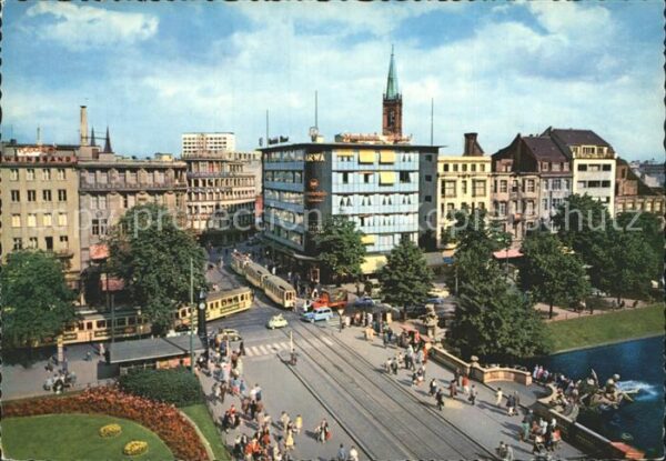 Strassenbahn Düsseldorf Corneliusplatz Königsallee