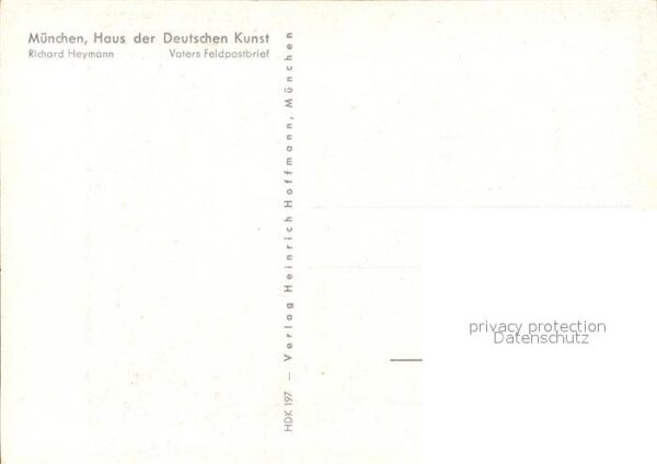 Verlag HDK Nr. 197 Richard Heymann Vaters Feldpostbrie – Bild 2