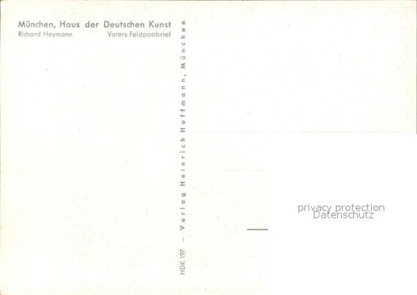 Verlag HDK Nr. 197 Richard Heymann Vaters Feldpostbrie – Bild 2