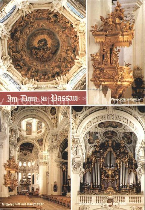 Kirchenorgel Passau Dom St. Stephan Kanzel Mittelsch