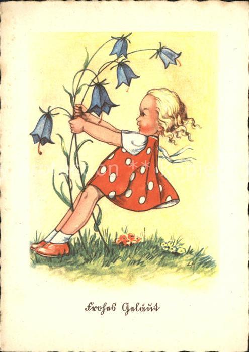 Kinder Child Enfants Glockenblumen