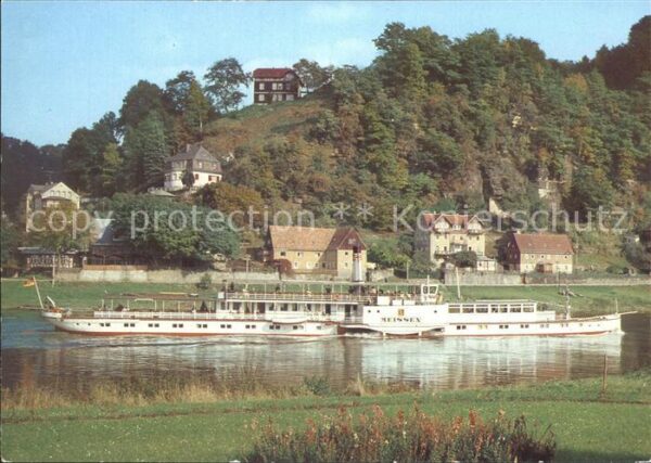 Dampfer Seitenrad Meissen Weisse Flotte Dresden