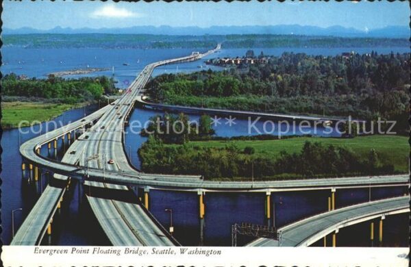 Bruecken Bauwerke Evergreen Point Floating Bridge Seattle