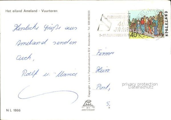Leuchtturm Lighthouse Ameland Vuurtoren – Bild 2