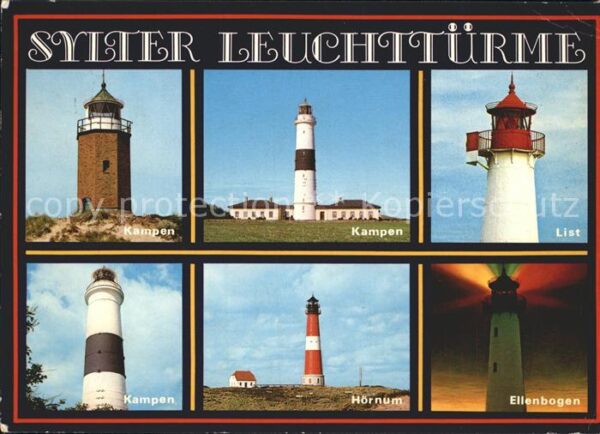 Leuchtturm Lighthouse Sylt Kampen List Hörnum Ellenbogen