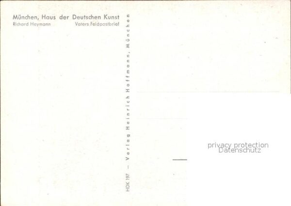 Verlag HDK Nr. 197 Richard Heymann Vaters Feldpostbrie – Bild 2