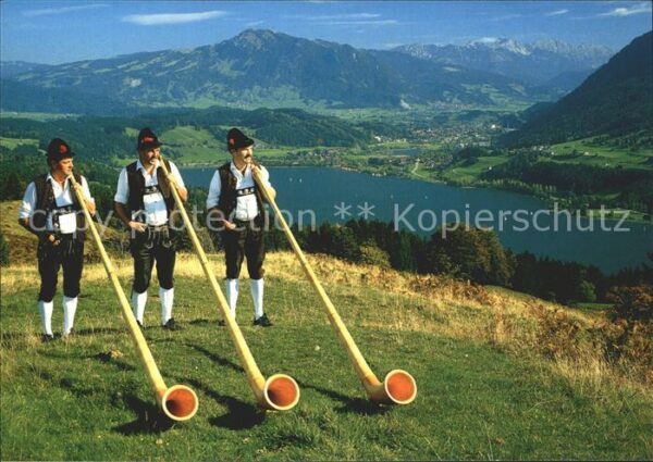 Alphorn Alphornbläser Alpsee