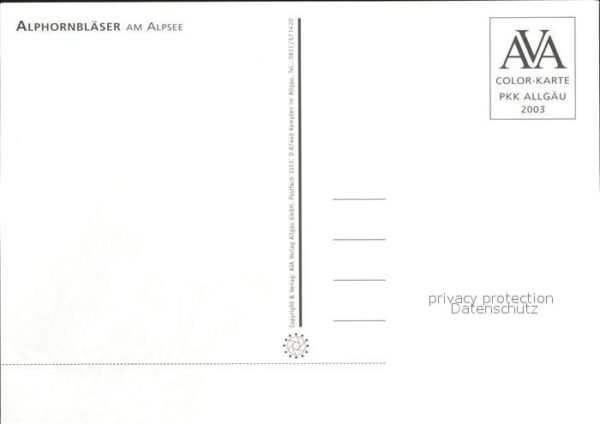 Alphorn Alphornbläser Alpsee – Bild 2
