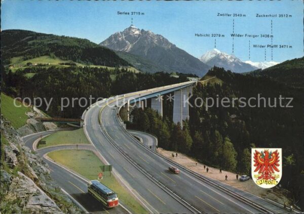 Autobahn Brennerautobahn Europabrücke Innsbruck