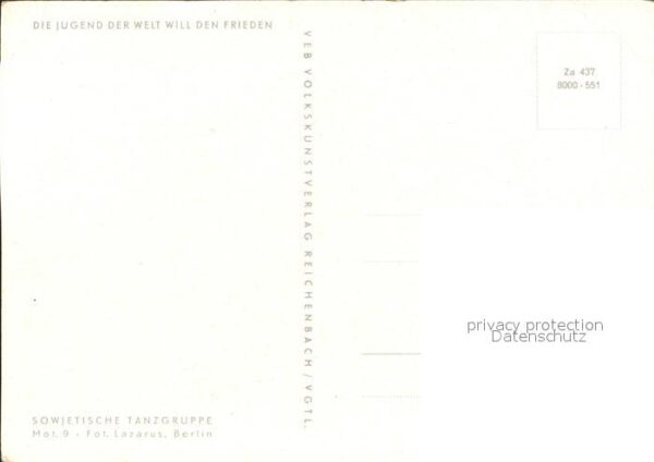 Tanz Taenzer Sowjetische Tanzgrzppe – Bild 2