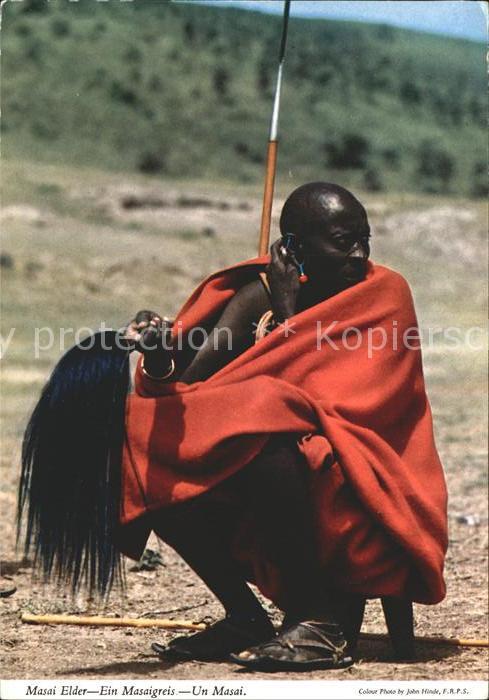 Typen Afrika Masai Elder Masaigreis