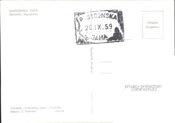Hoehlen Caves Grottes Postojnska Jama Slovenia Jugoslavia – Bild 2