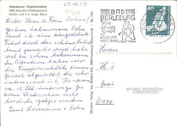 Hoehlen Caves Grottes Attendorf Tropfsteinhöhle Eisbär Säule – Bild 2