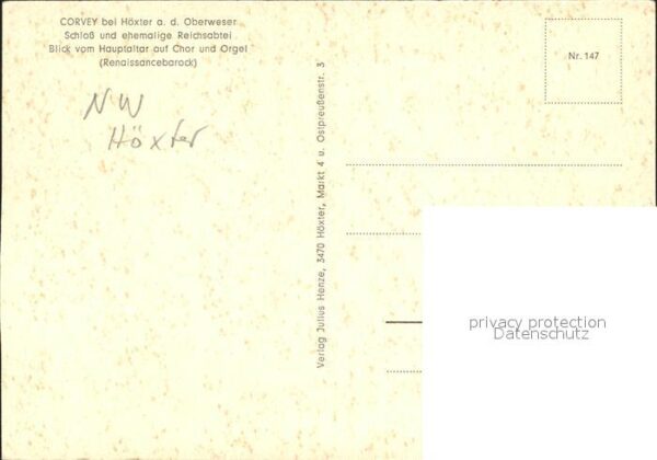 Kirchenorgel Schloss Corvey Höxter – Bild 2