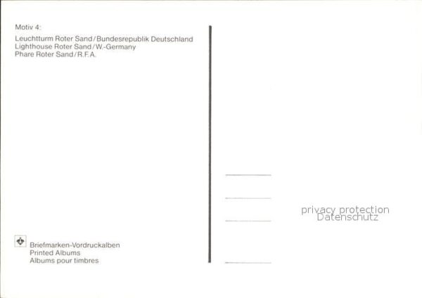 Leuchtturm Lighthouse Roter Sand – Bild 2